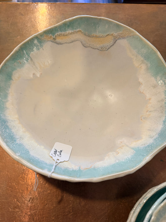 Coastal Calm turquoise bowl by Clay & Mortar