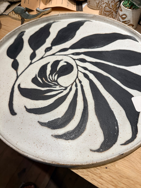 Kelp Current x large platter by Clay & Mortar