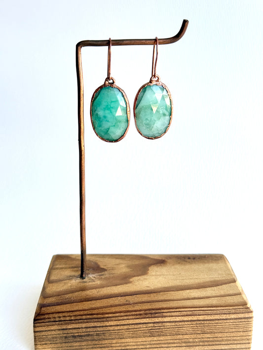 Sparkly Emerald Earrings