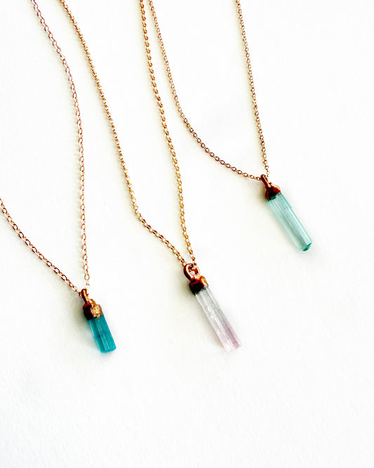 Tourmaline Drop Necklaces