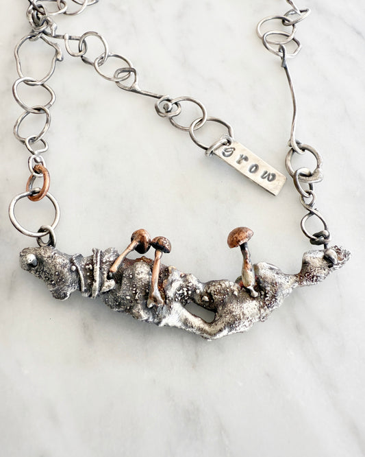Mushroom "Grow" Necklace