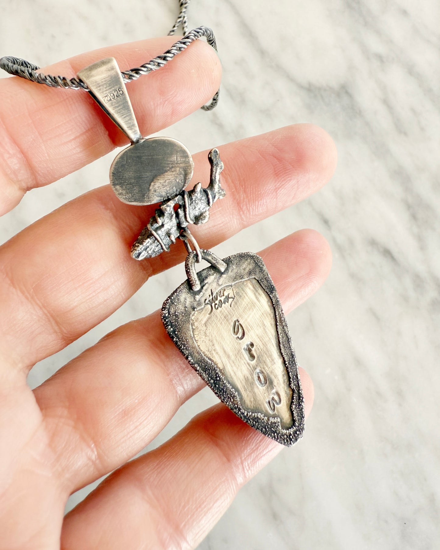 Grow Plume Agate Necklace