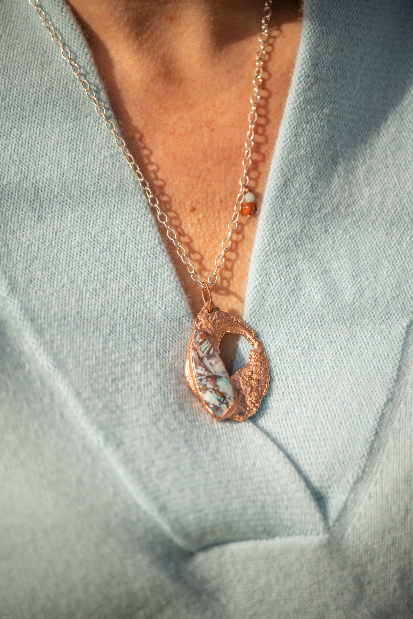 Funky Chrysocolla Necklace