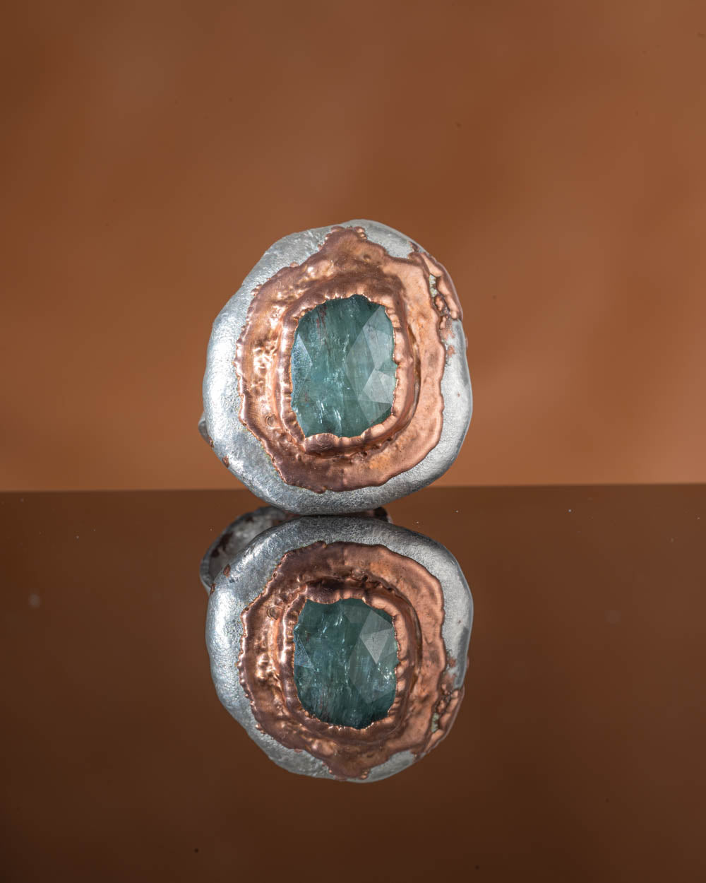 Green Kyanite Adjustable Ring