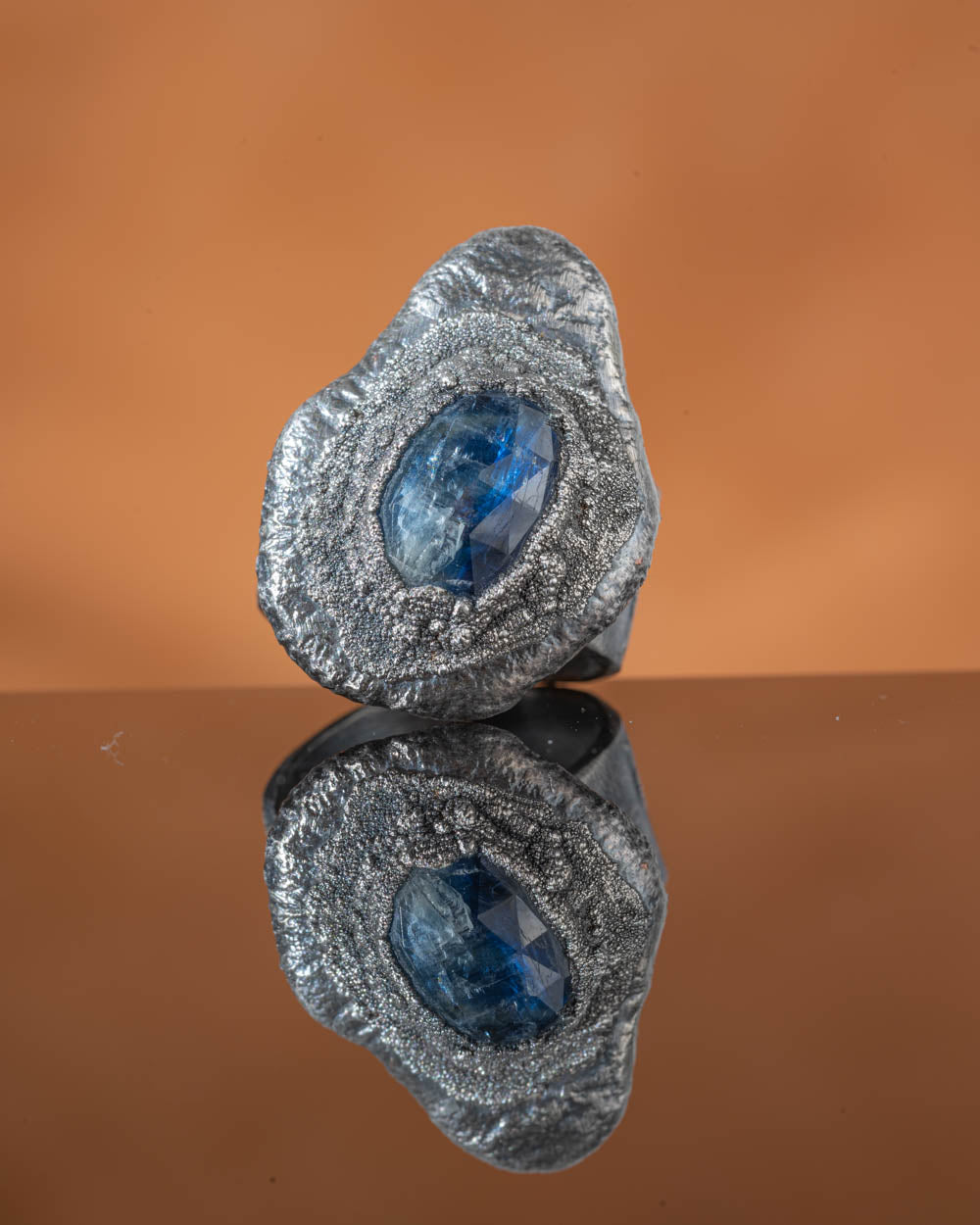Blue Kyanite Organic Ring