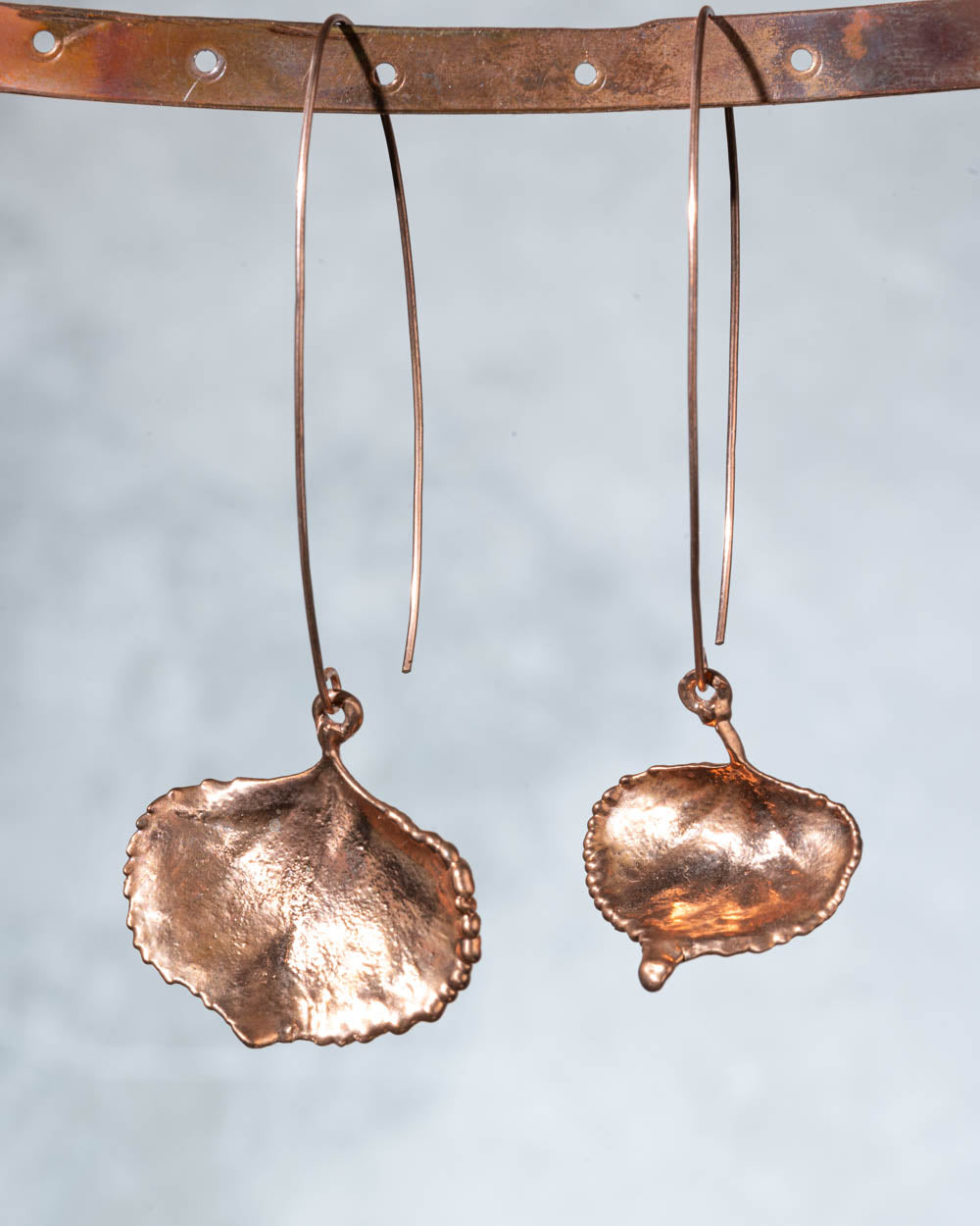 Long Aspen Leaf Earrings