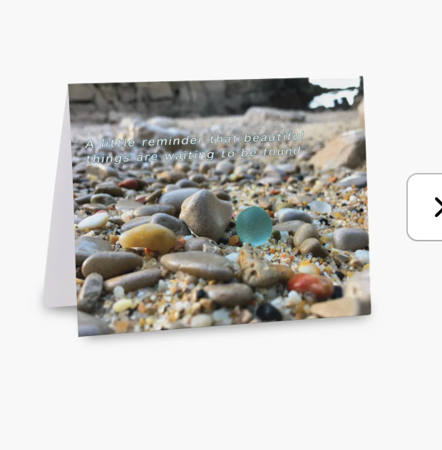 Sea Glass Greeting Cards - detail view