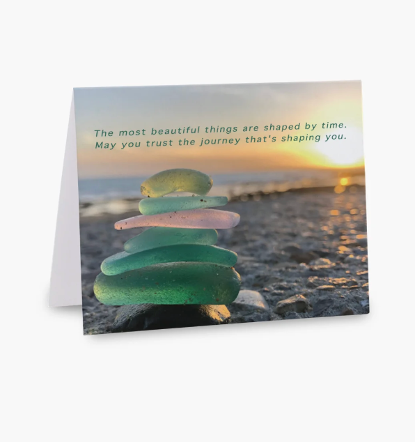 Sea Glass Greeting Cards by Silver Coast Designs