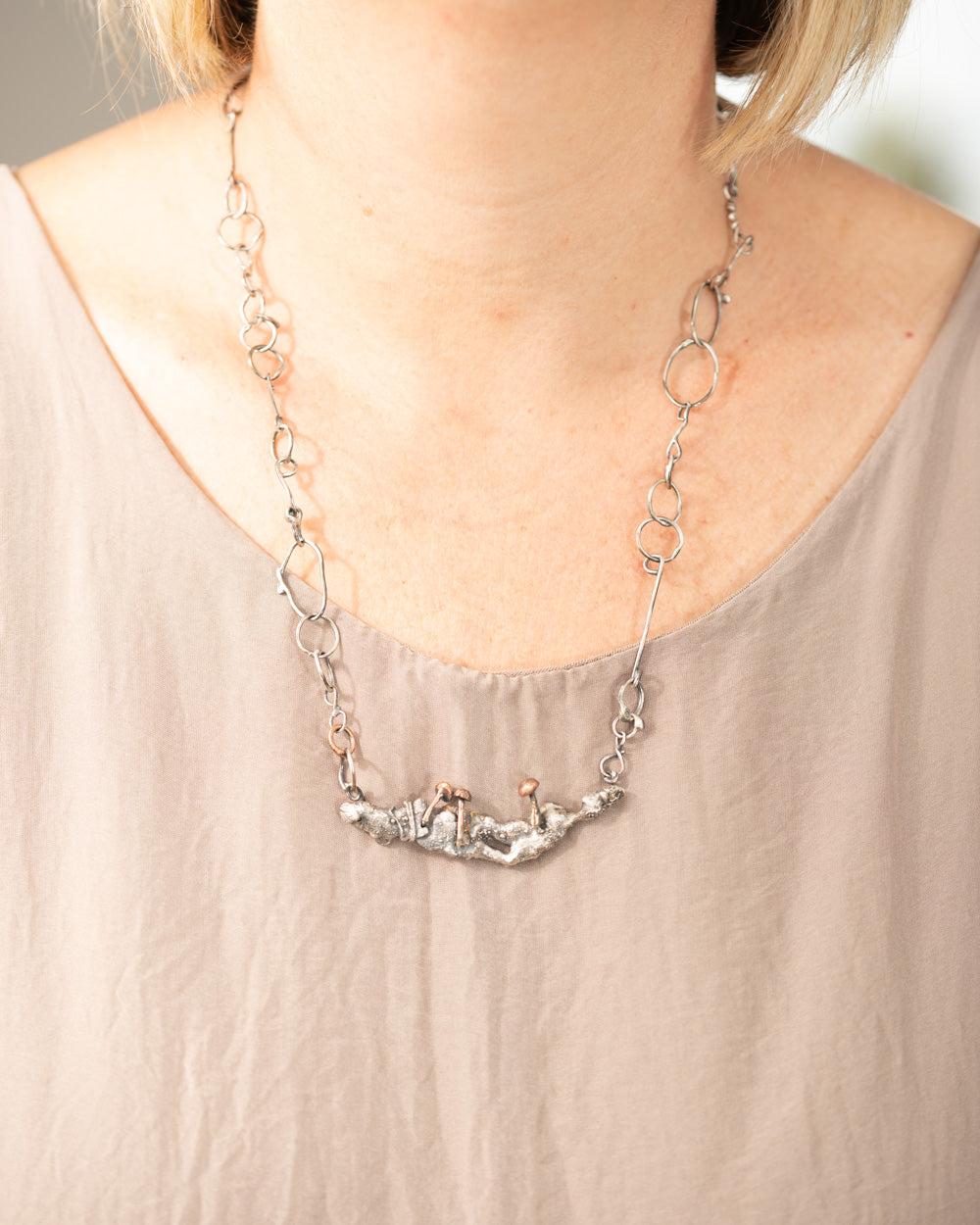 Mushroom "Grow" Necklace