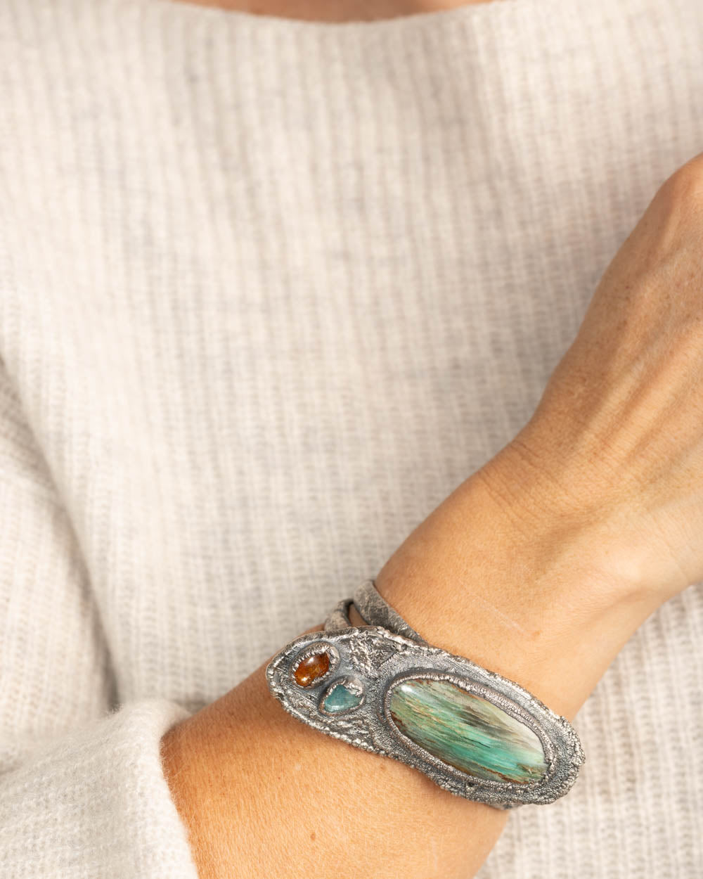 Super Chunky Silver Cuff Bracelet