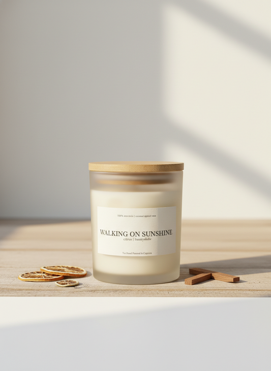 Walking on Sunshine | Lemon & Orange Blossom | Non-Toxic Luxury Candle 7oz