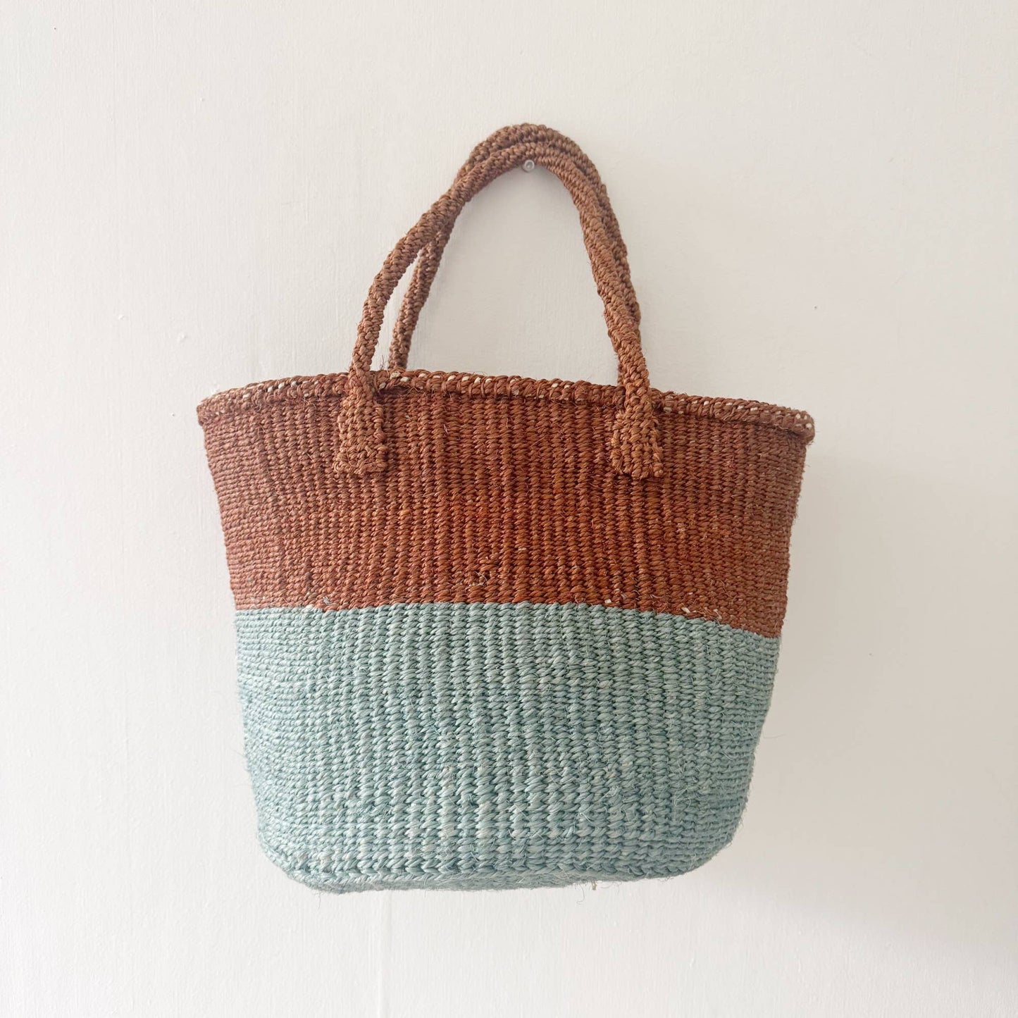 Medium Sisal Tote: Pacific