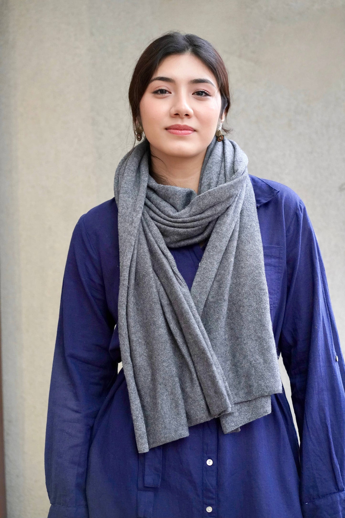 Cashmere Scarf/Wrap Charcoal 