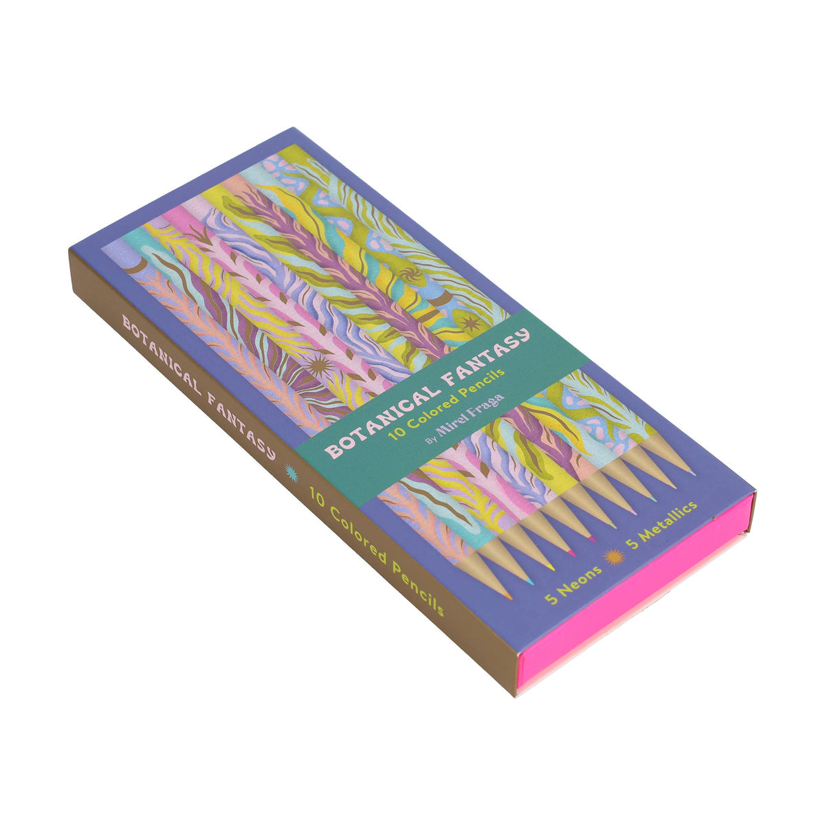 Botanical Fantasy: 10 Colored Pencils