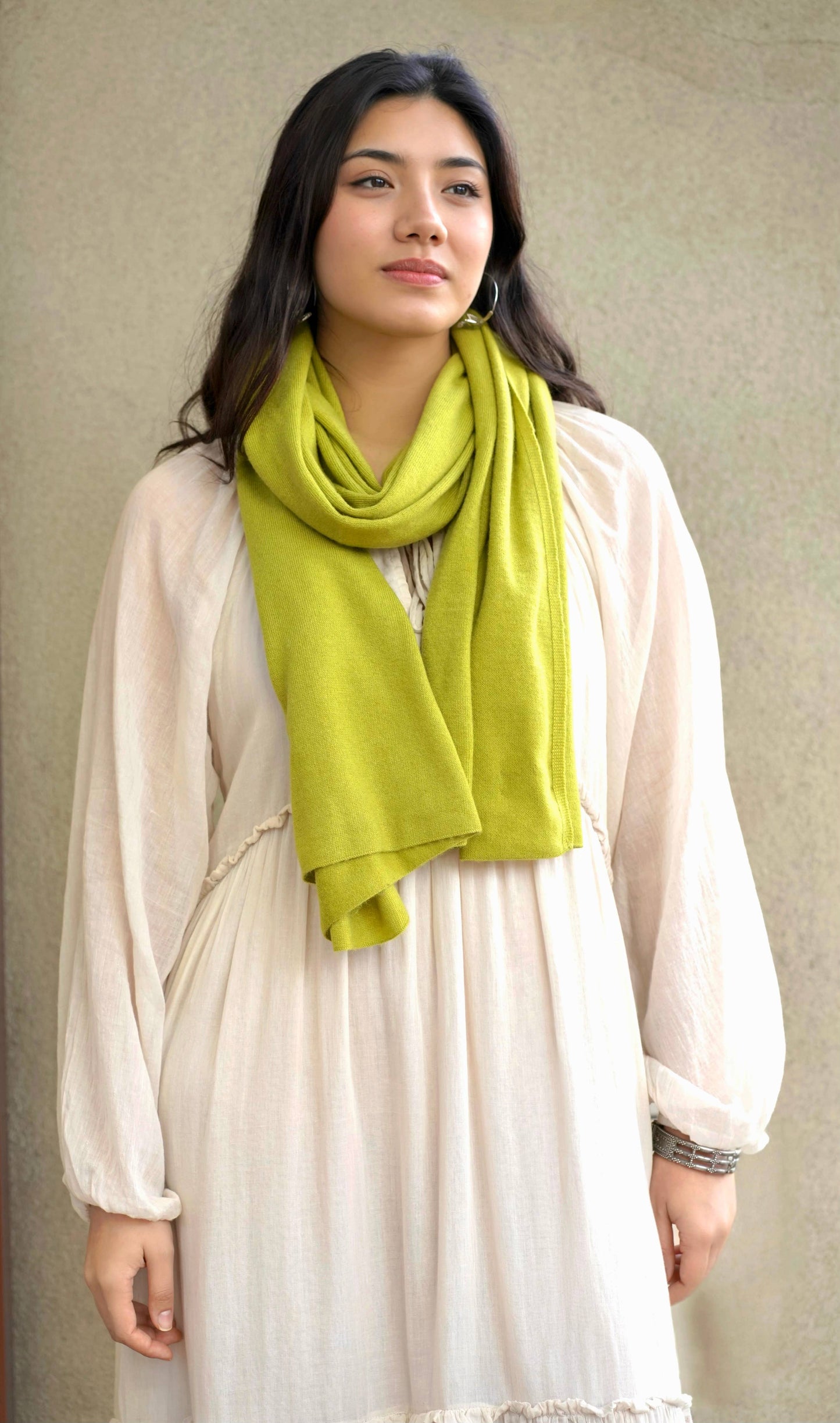 Cashmere Scarf/Wrap Peridot 