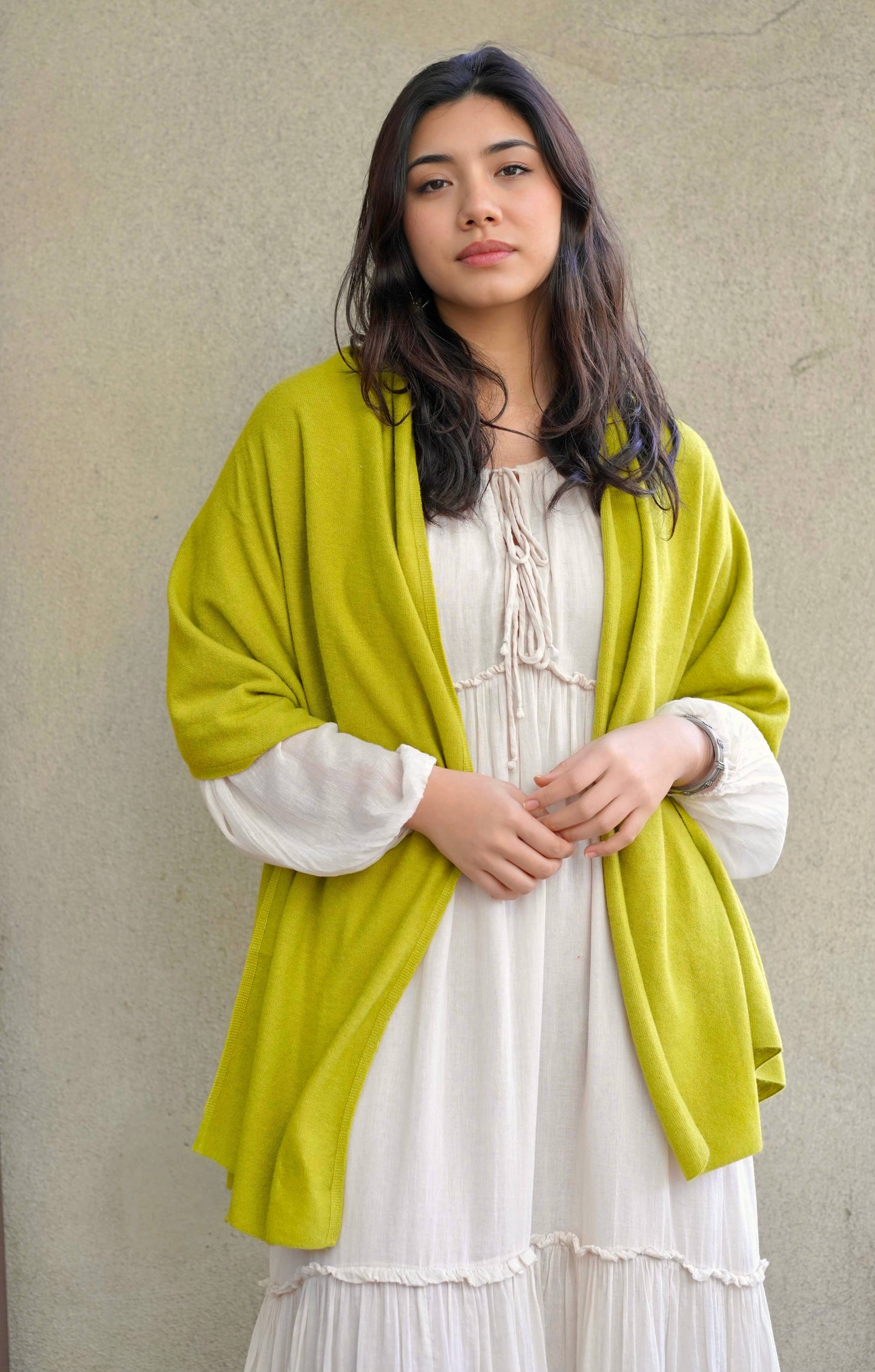 Cashmere Scarf/Wrap Peridot 