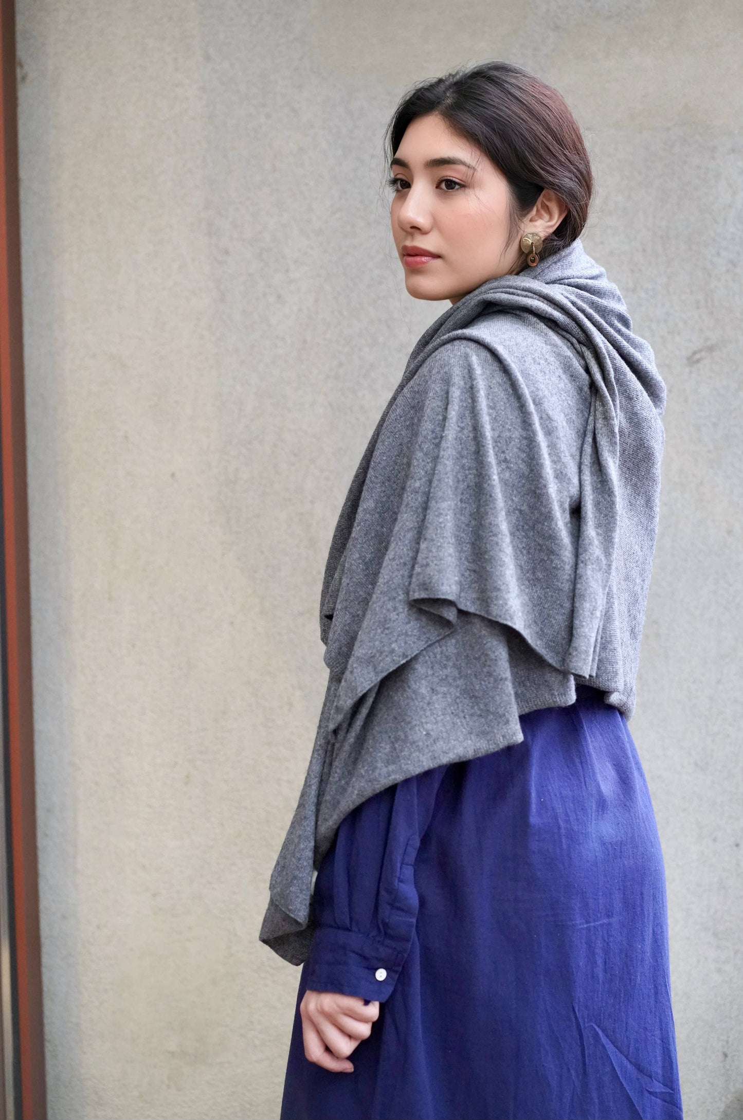 Cashmere Scarf/Wrap Charcoal 