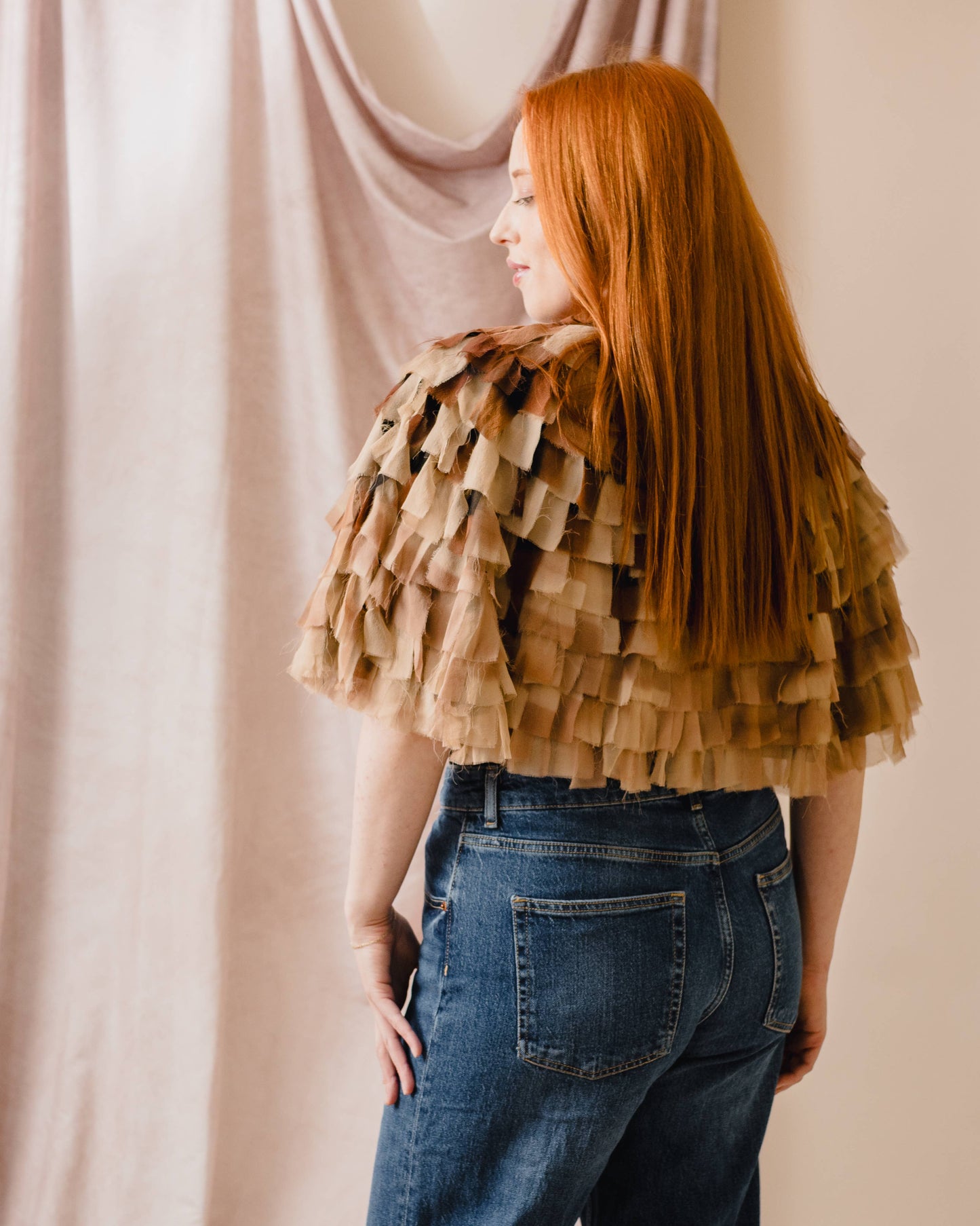 Cleo Juju Cape in Adobe