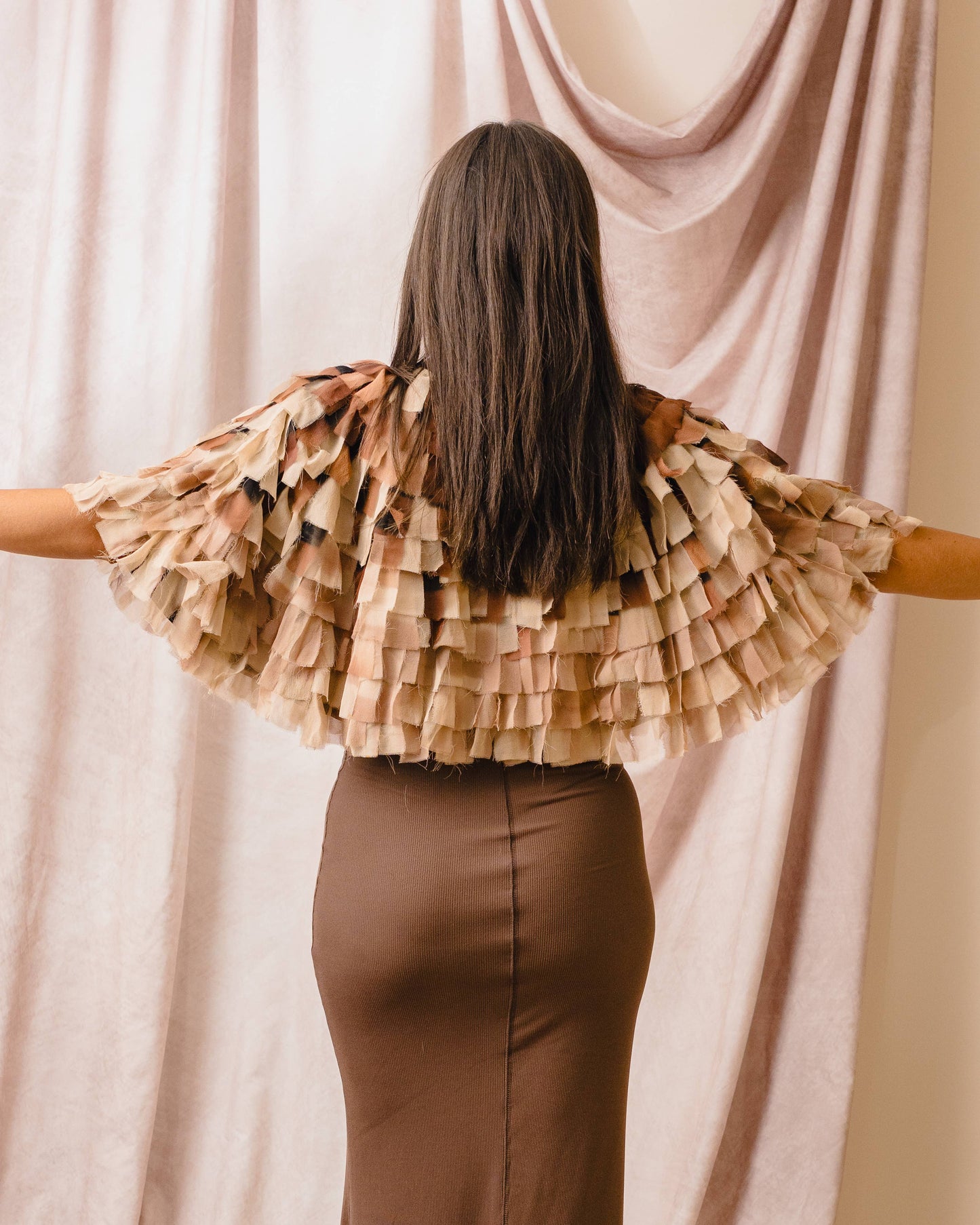 Cleo Juju Cape in Adobe