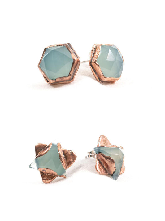 chalcedony earrings