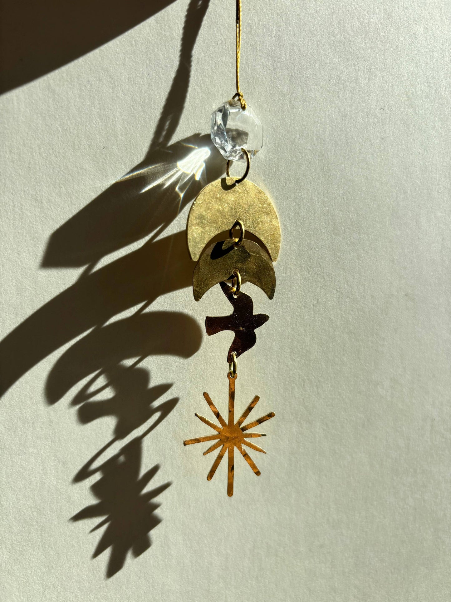 West of the Moon Mini Light Catcher | Gold Charm | Ornament