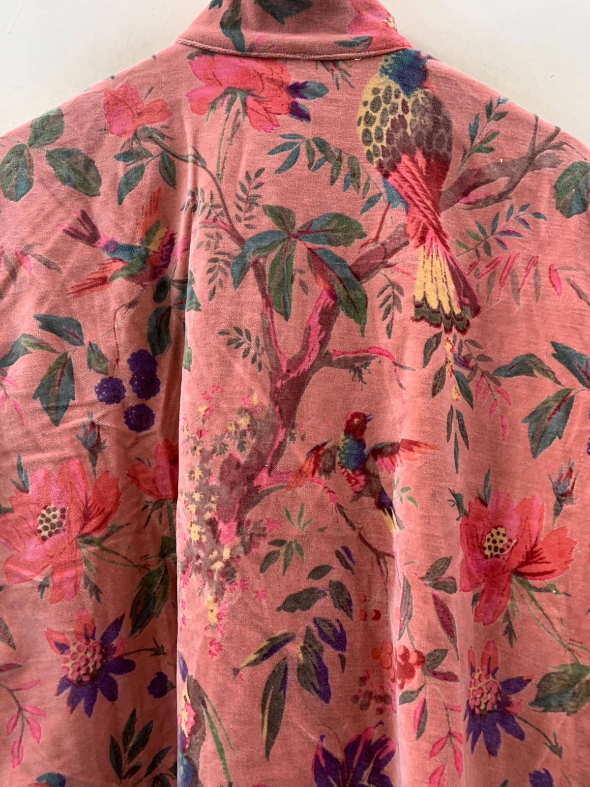 The Paradise Garden Velvet Jacket — Dusty Rose