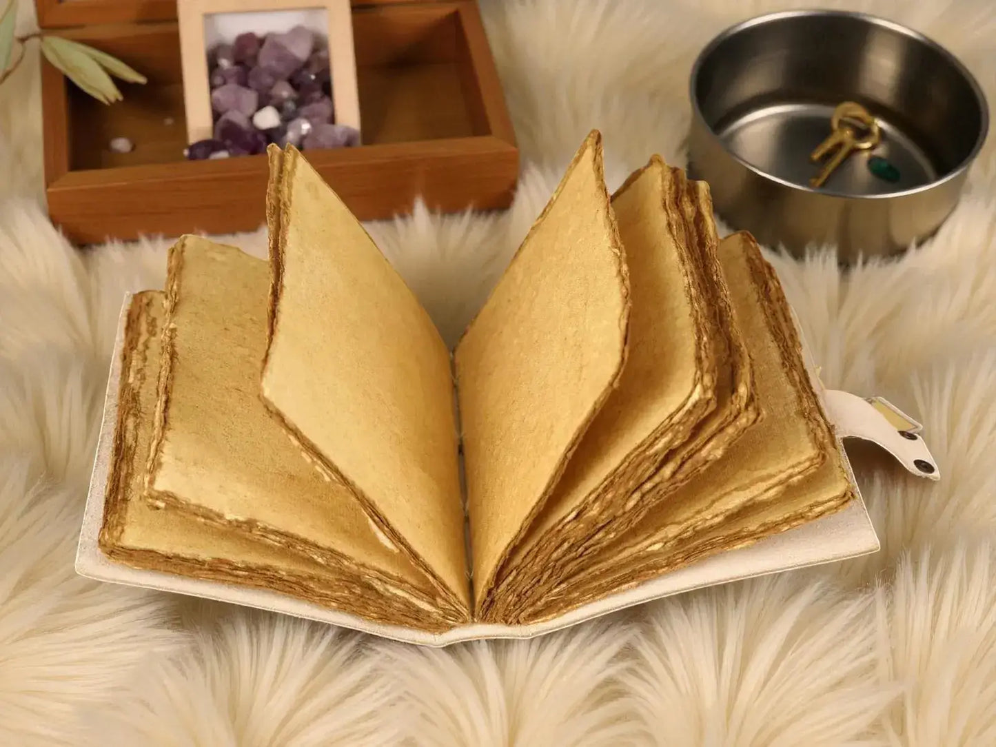 Whale Leather Journal – Handmade Nautical Notebook with Lock