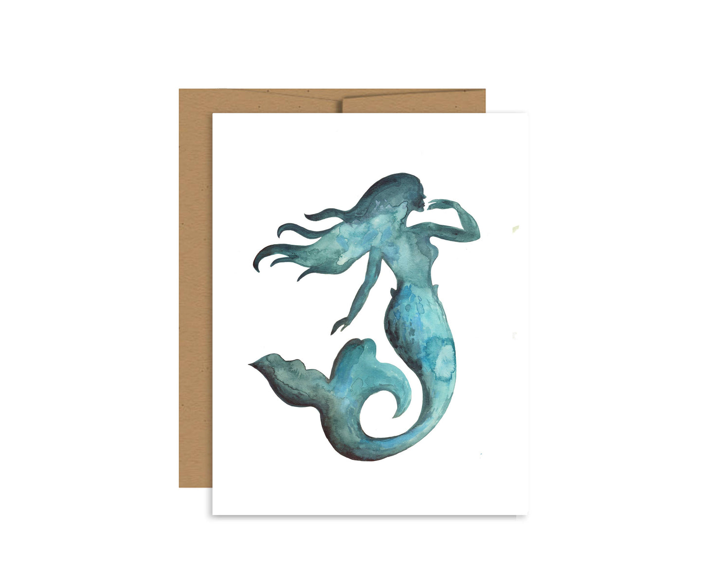 Colorful Mermaid Greeting Card