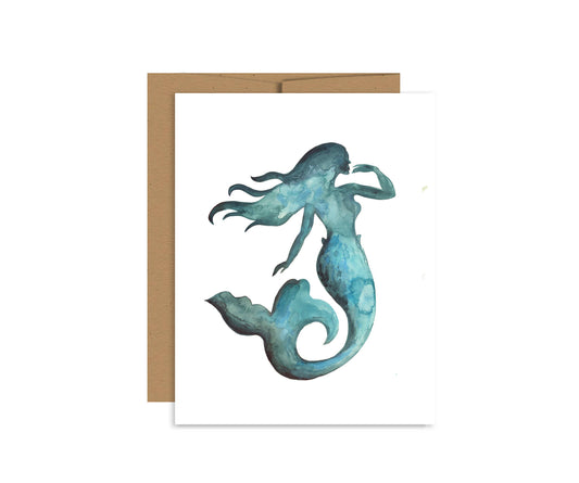 Colorful Mermaid Greeting Card