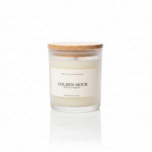 Golden Hour candle product photo